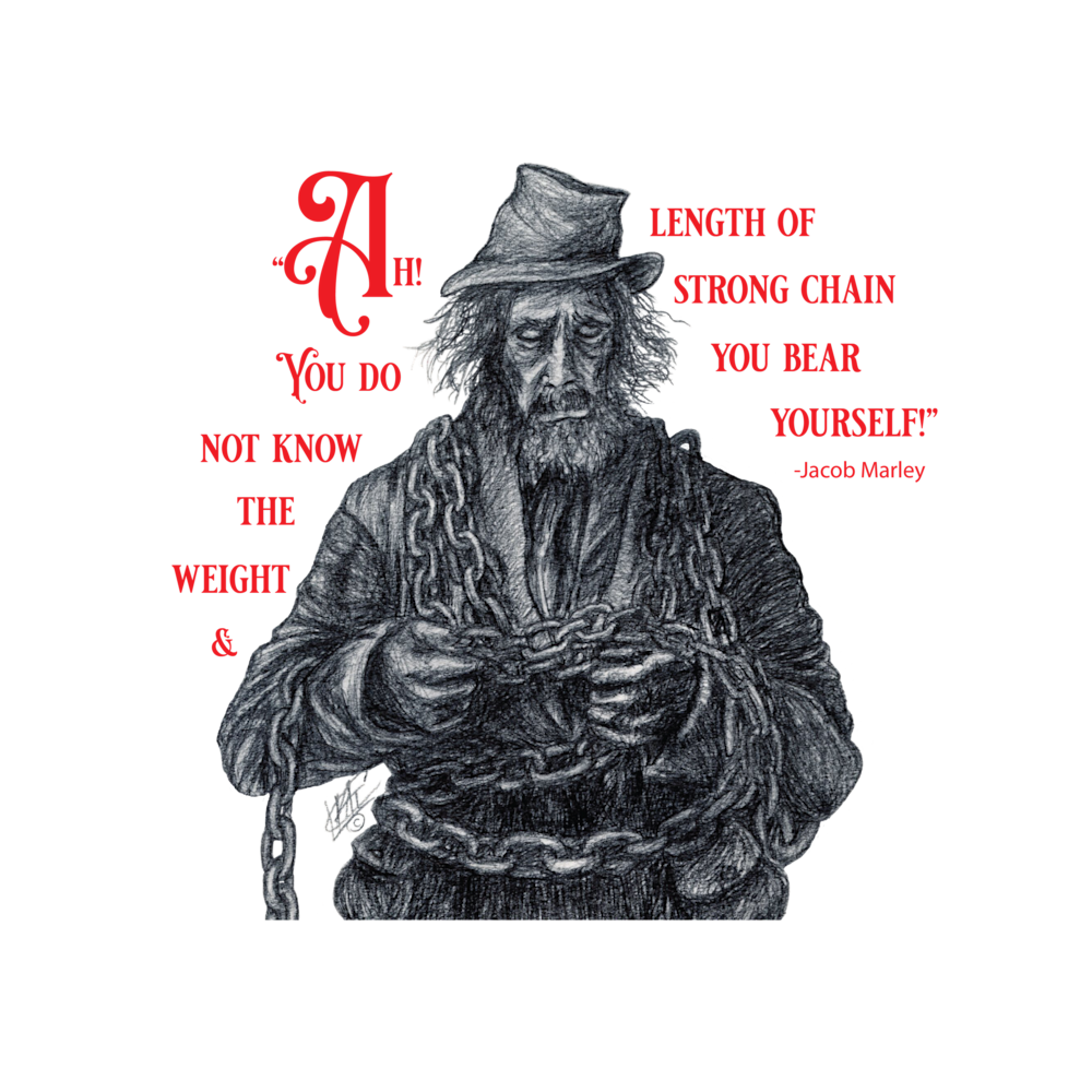 "Marley's Chains" T Shirt Art That Girl Who Paints, LLC