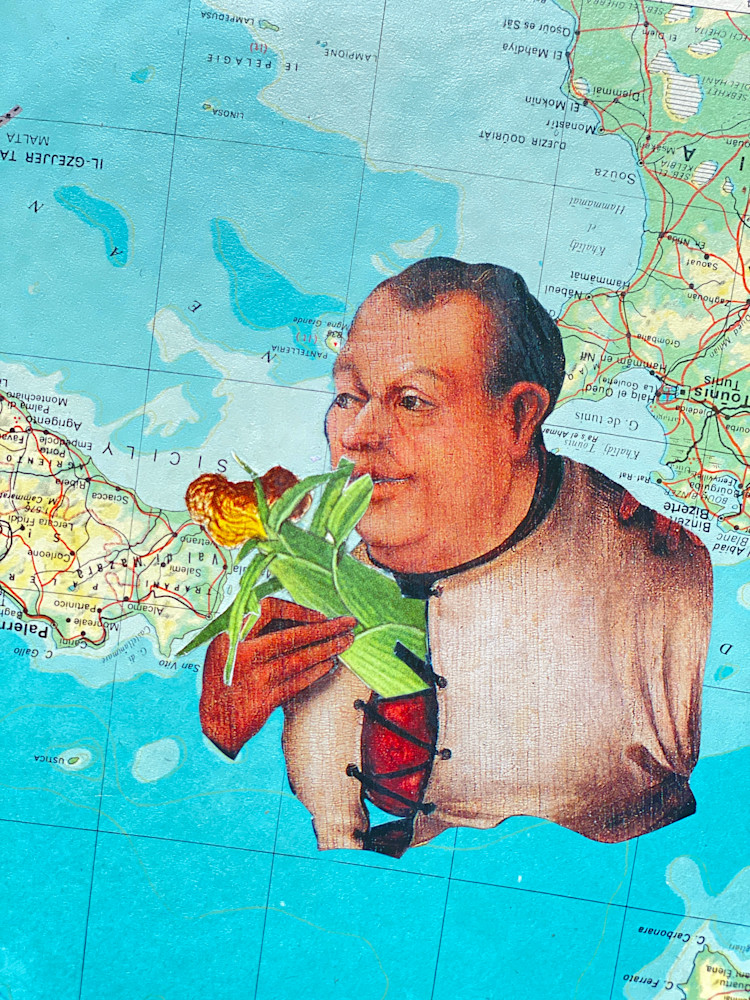 Corn Man – Playful Food & Figure Collage