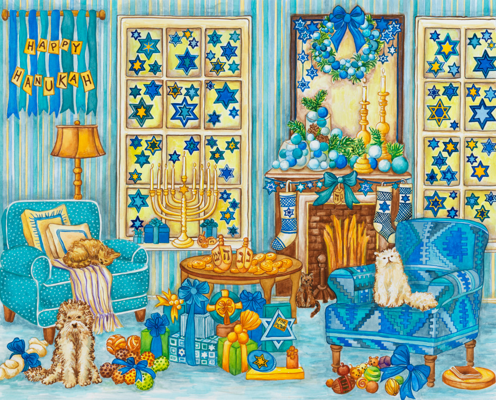  Hanukah Living Room Art | Andrea Strongwater