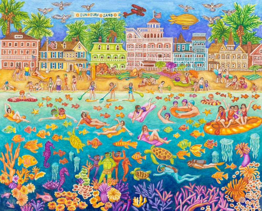 Tropical Swimming  Art | Andrea Strongwater