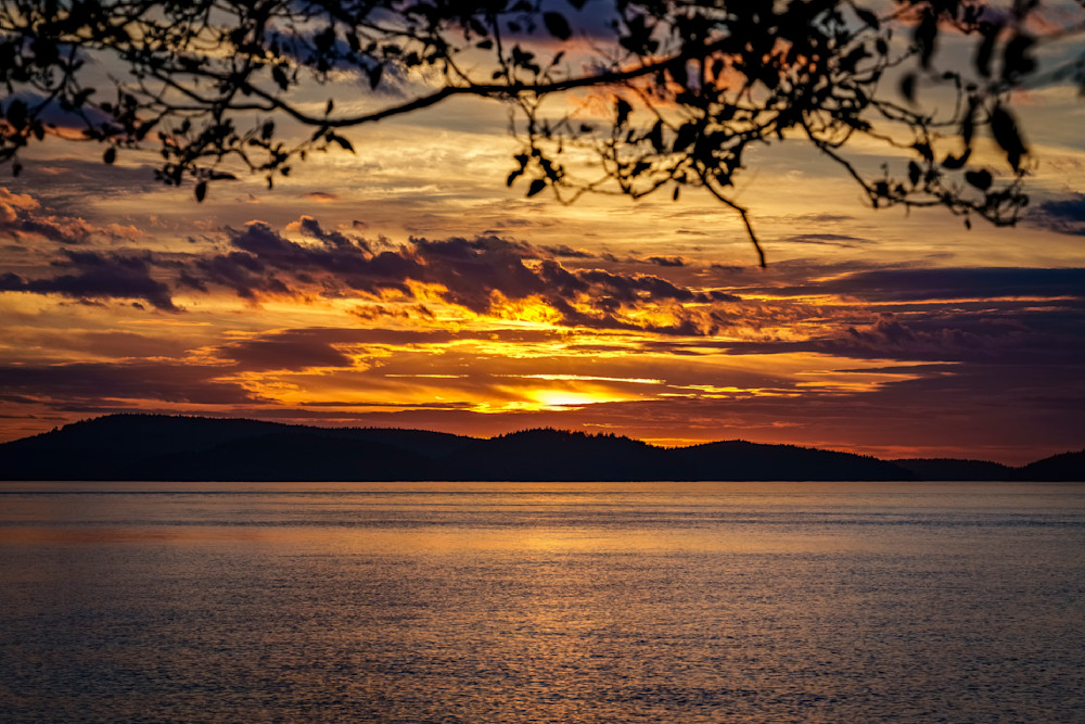 Sunset Over Lopez Island Photography Art | Rising Moon NW Photography, LLC