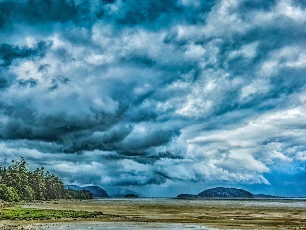 Storm Over The Salish Sea Photography Art | Rising Moon NW Photography, LLC