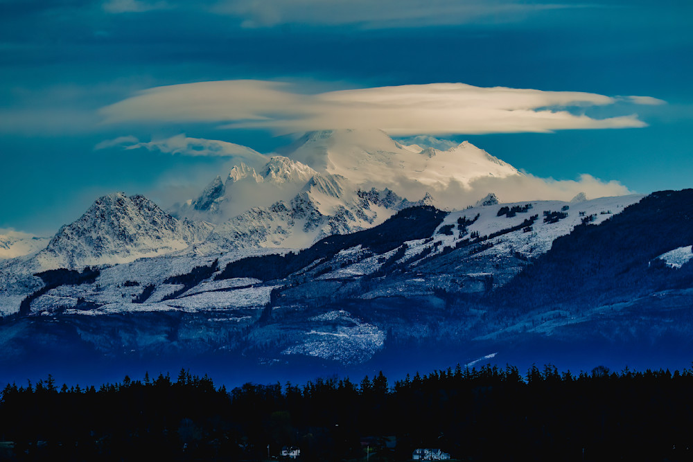 Mt Baker Lenticular Cloud Photography Art | Rising Moon NW Photography, LLC