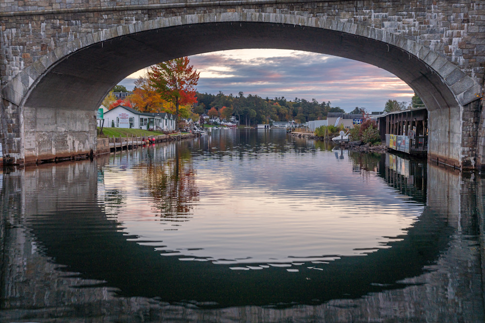 Laconia, New Hampshire   Paugus Bay Channel Bridge   Lake Winnipesaukee Photography Art | Jeremy Noyes Fine Art Photography