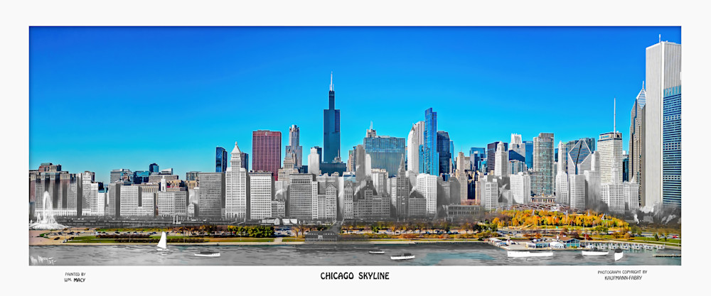 Chicago Skyline 1927 / 2023  Art | Mark Hersch Photography