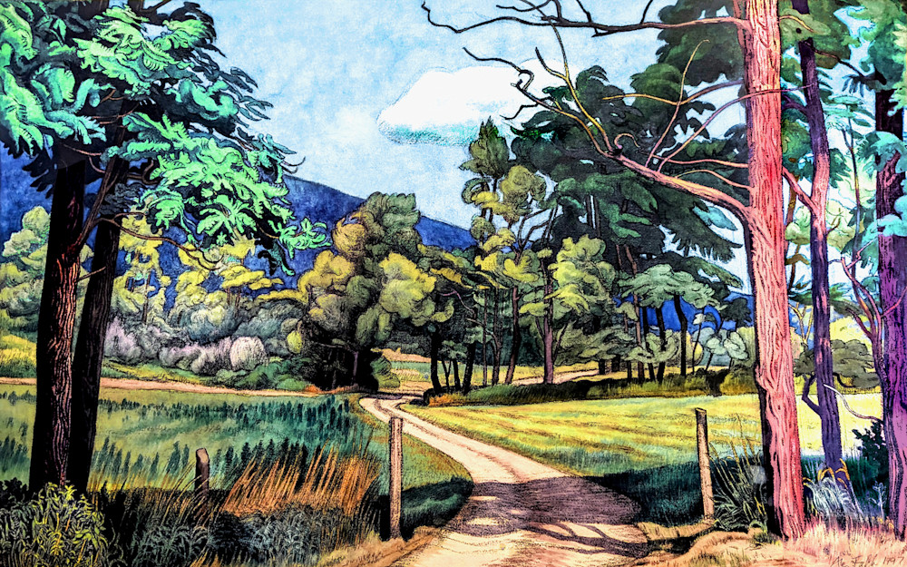 The Farm Path, Taconic Hills, Ny Art | Alan Falk Art