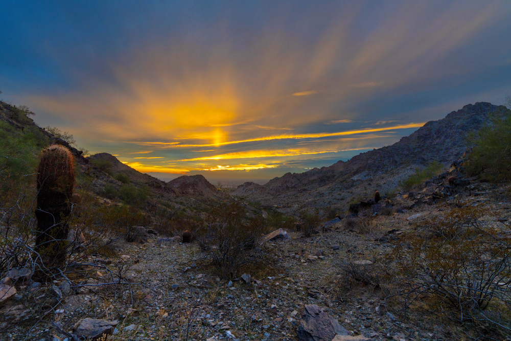 Splayed Sunset At Piestewa Peak Photography Art | davehatton