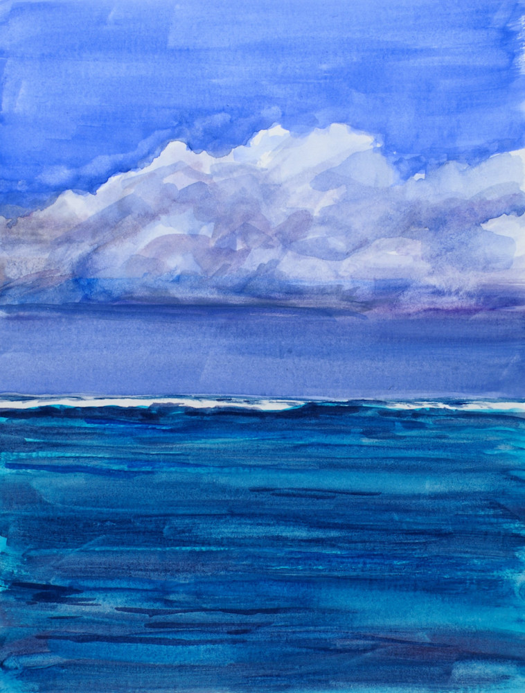 The Big Blue Cloud Turks And Caicos Art | EMT Fine Arts
