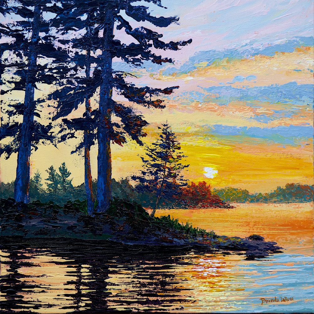 First Light On The Lake Art | Brenda LaRose Fine Art Studio