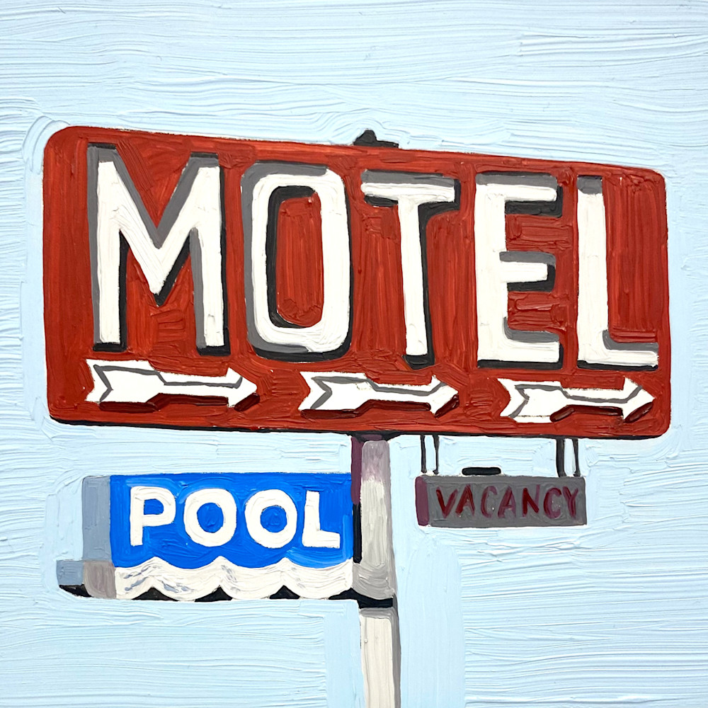 Motel With Pool Art | Tara Barr Art