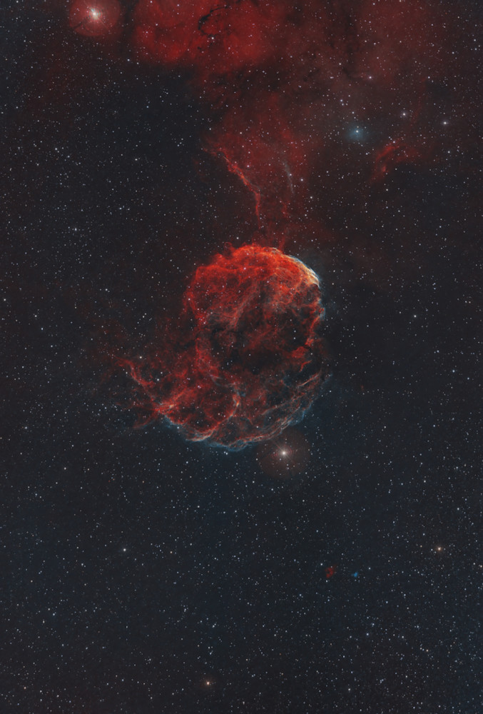 Jellyfish Nebula in Gemini (Foraxx Palette)