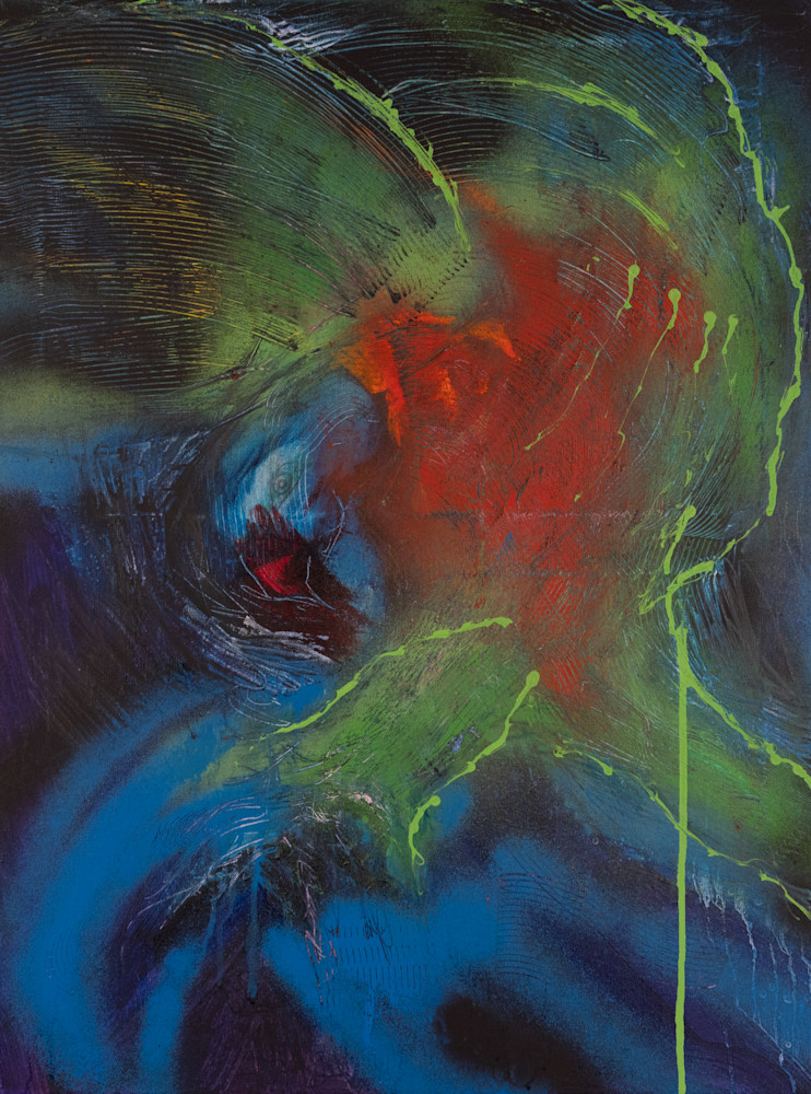 Larrikin Rainbow Lorikeet Abstracted Art | Scott Galbraith Creative Studio