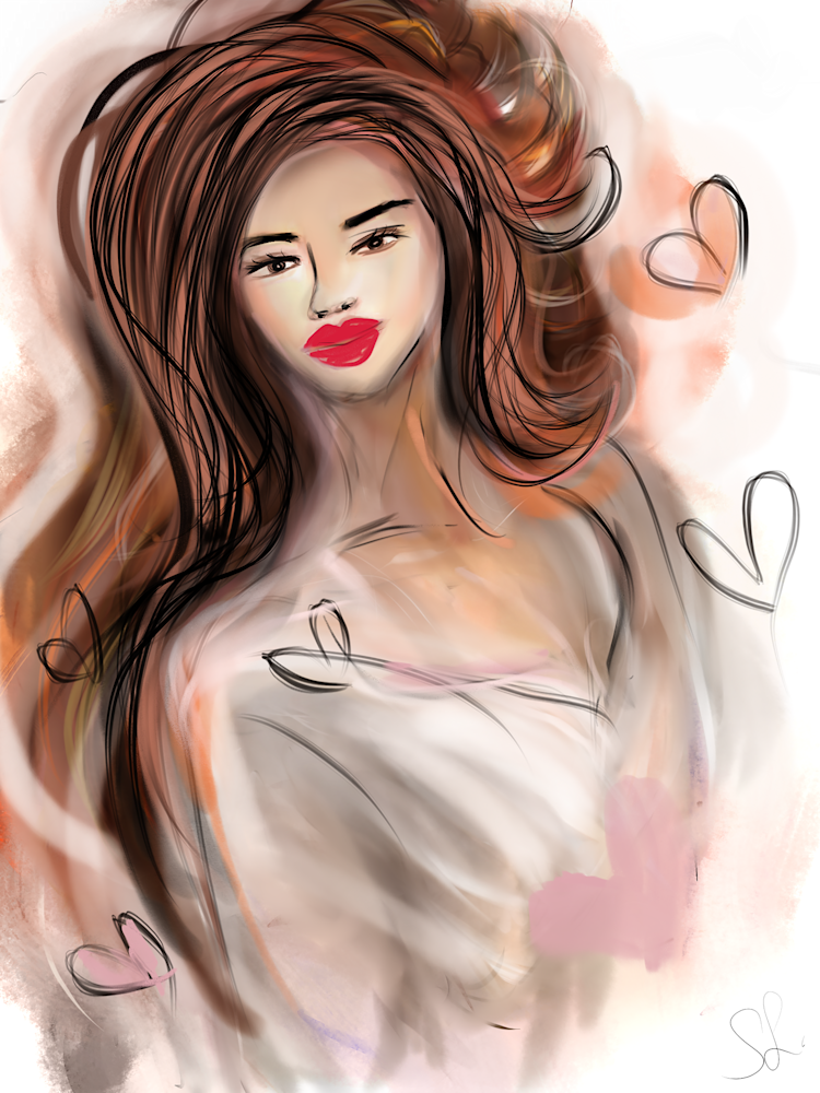 Hearts And Red Lips Art | See Lee Art of expression 