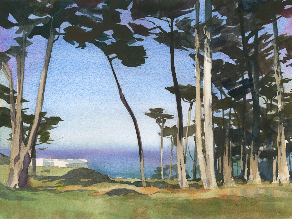 The Cliff House From Land's End Study Print Art | Beth Grant Art