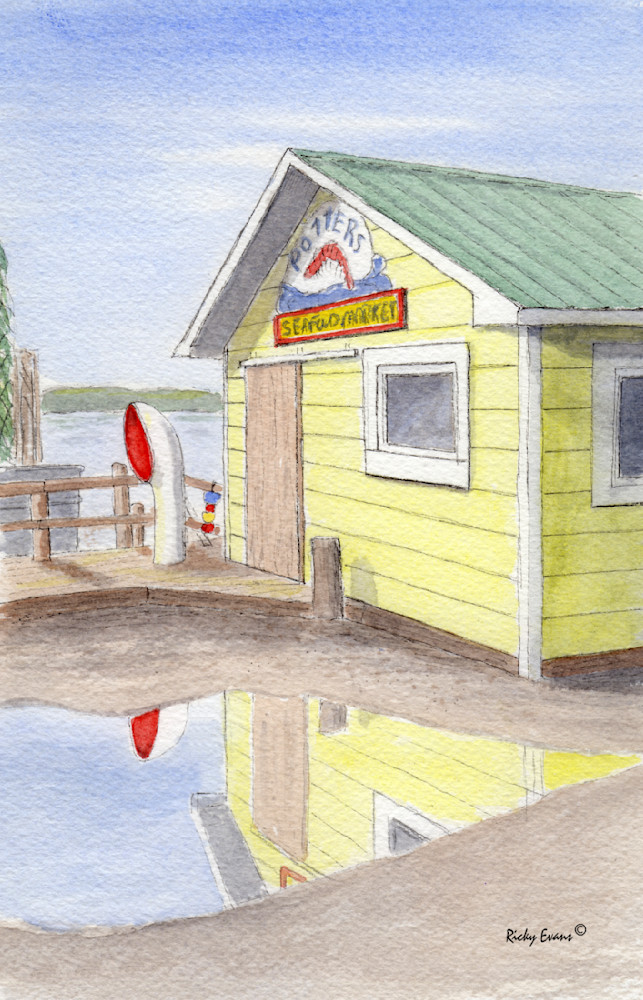 Potter's Seafood Art | Ricky Evans Gallery