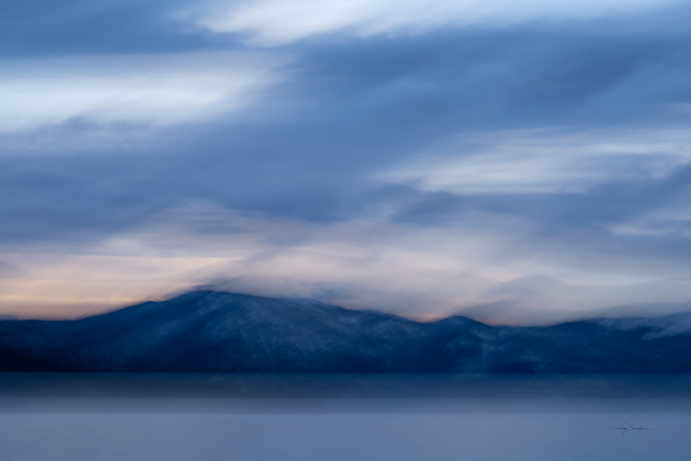 Tahoe Blue Pastel Abstract Photography Art | Niobe Burden Fine Art Photography
