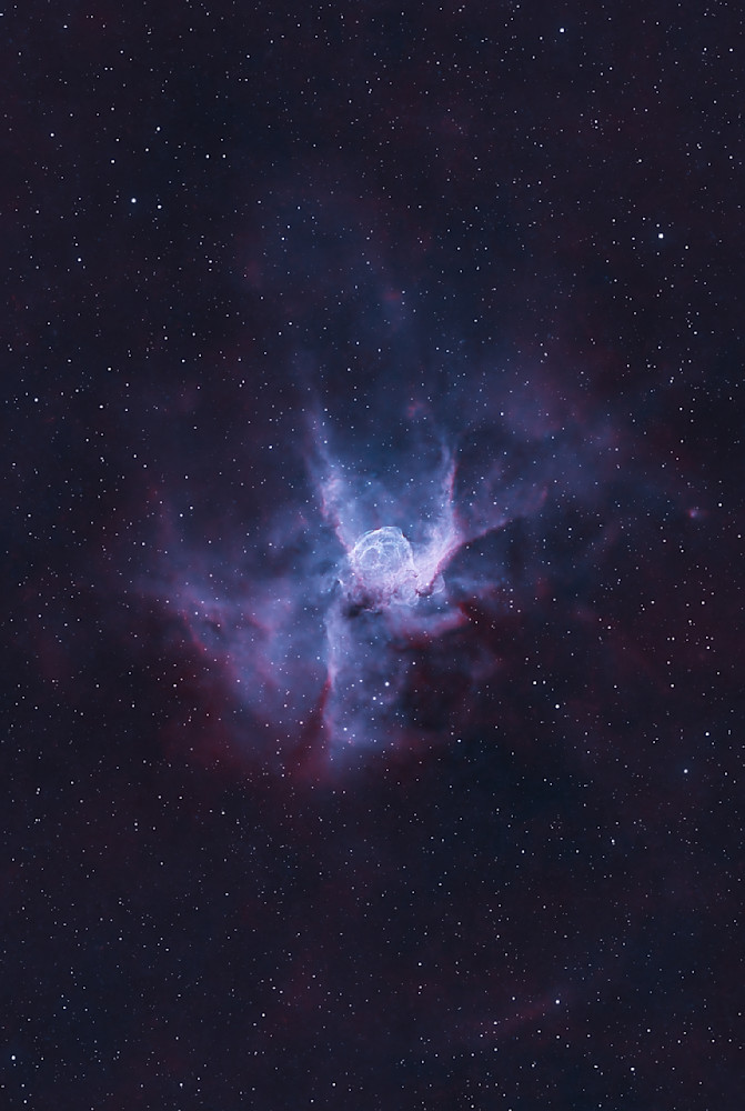 Thor's Helmet Nebula (Ngc2359) In Hoo Palette Photography Art | MaximAstroPhoto