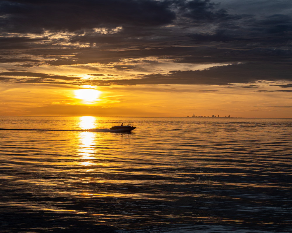 Boating Sundown Photography Art | Scene It Photography