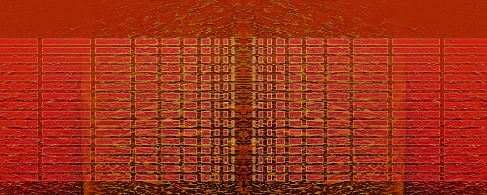 04.1 Pattern In Red Art | Meta Art Studios