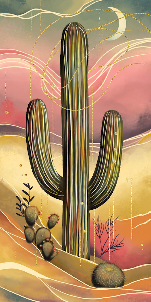 Desert Dreamlines - A Paintpourium Digital Art Journey