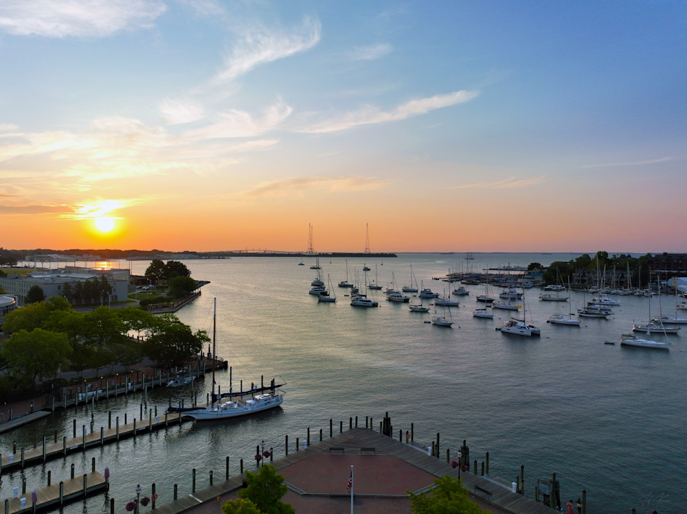 Annapolis Morning At The Dock Photography Art | Artistic Insights Aerial Photography