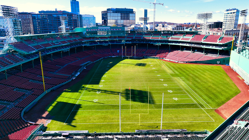Football At Fenway Photography Art | Artistic Insights Aerial Photography