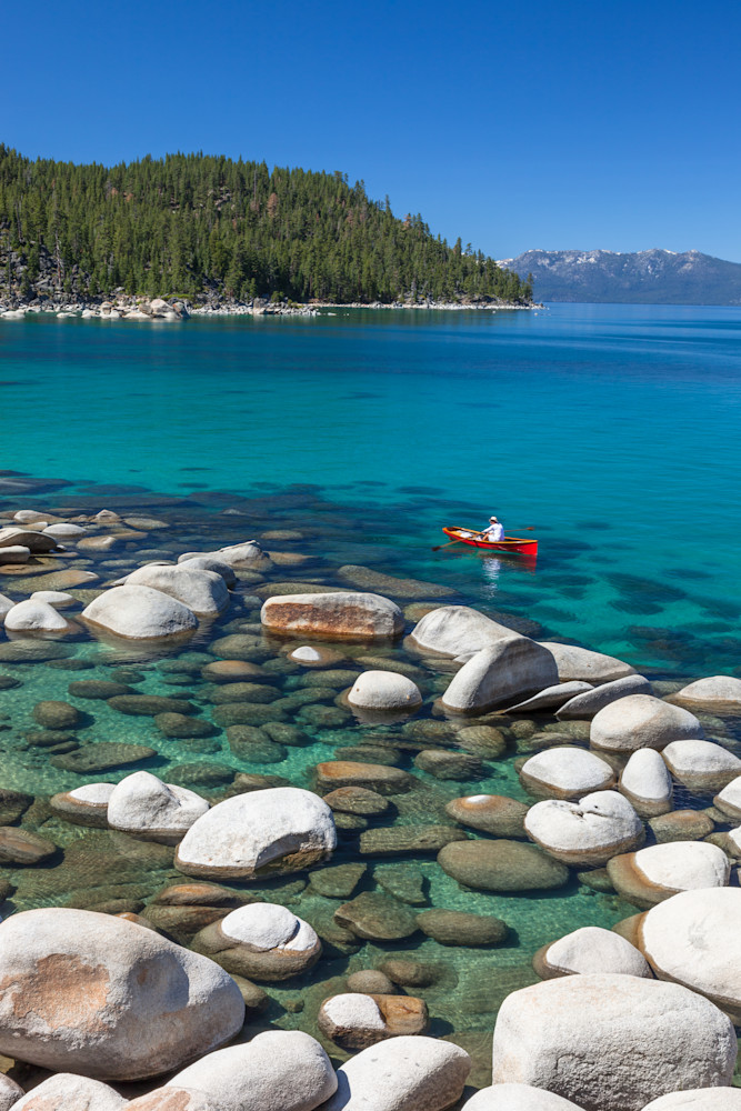 Canoe on Lake Tahoe