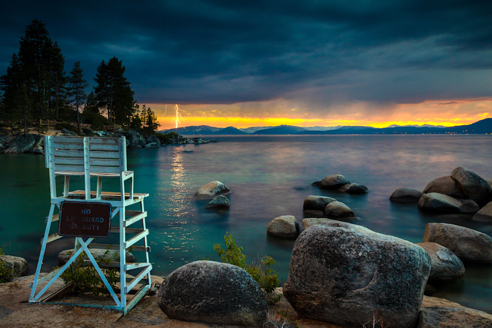 Lightning at Lake Tahoe 1