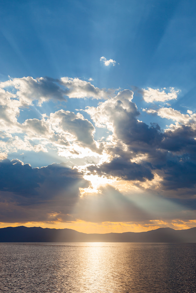 Crepuscular Rays Over Lake Tahoe 2