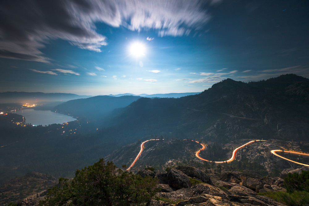 Full Moon Above Donner Lake 7