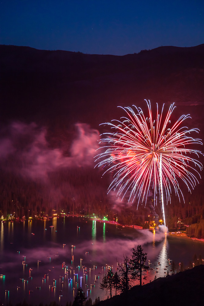 Fireworks at Donner Lake