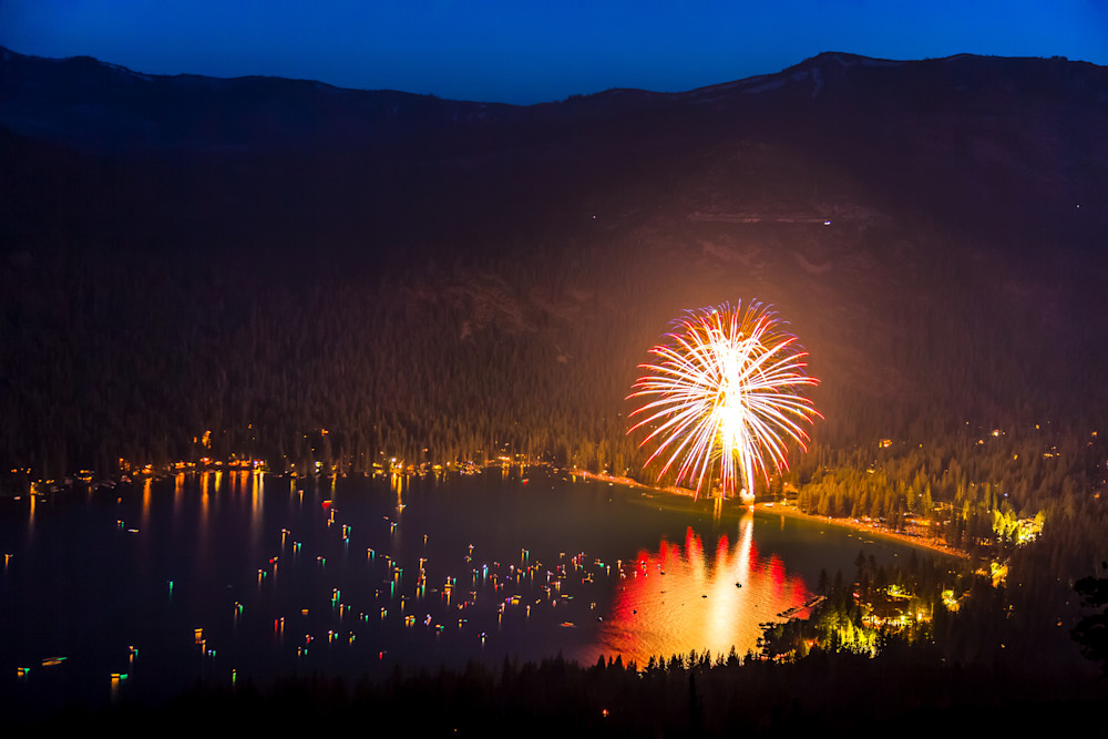 Fireworks at Donner Lake 2