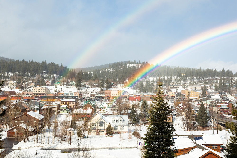 Double Rainbow Above Downtown Truckee