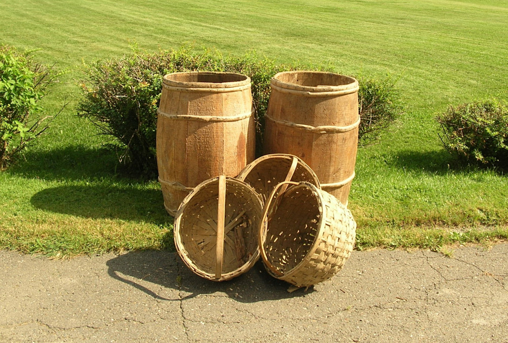 Northern Maine Potato Barrel Photography Art | Sandra S Newman Photographer