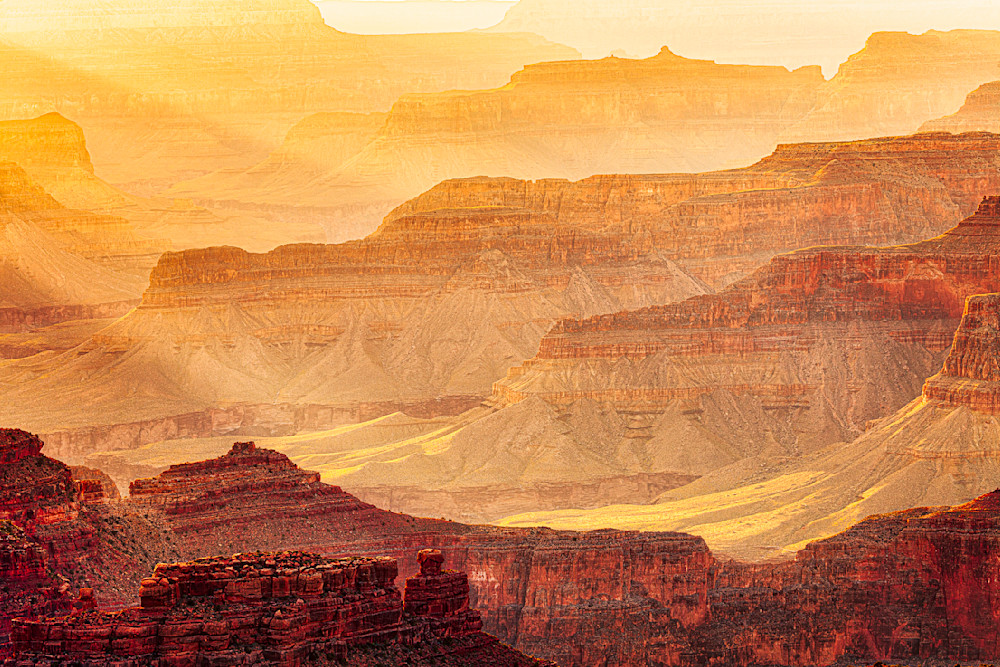 Golden Canyon - Sunset Photography of Grand Canyon