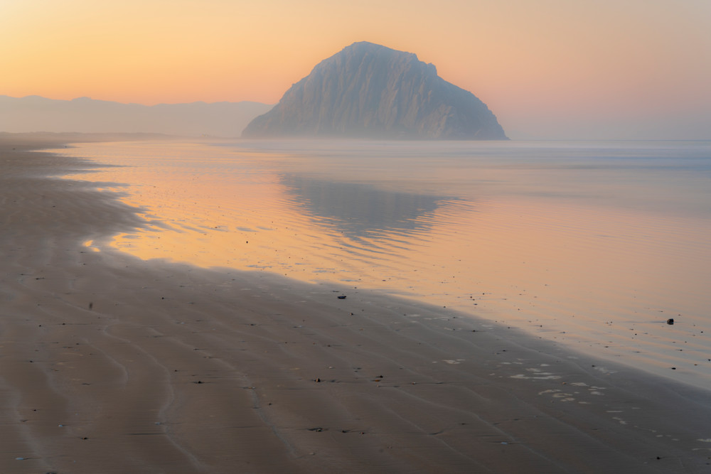 Morro Rock Beach Morning - Serene Coastal Photography