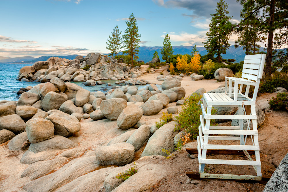Chair at Sand Harbor