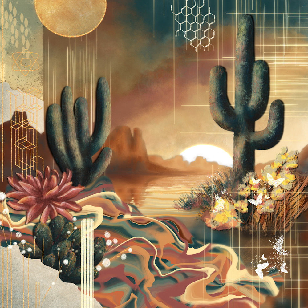 Dune Dreamscape: A Whimsical Art Piece With a Desert Twist