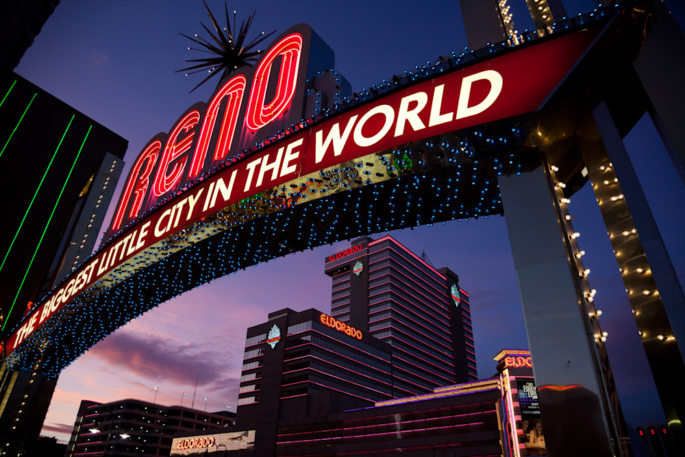 Reno Arch at Sunset 2