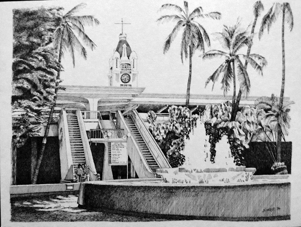 Aloha Tower Art | George Hopkins