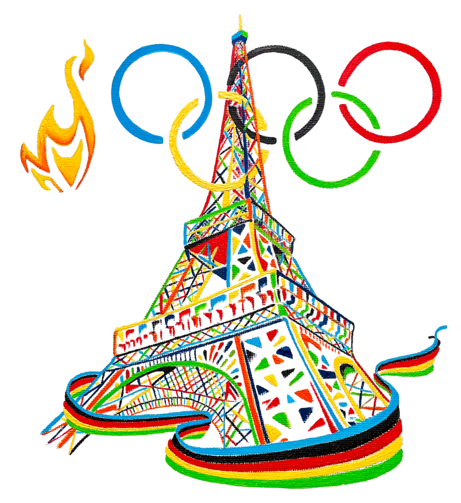 Paris Olympics T Shirt Art | Bekaz Its Art, image size:917x1000
