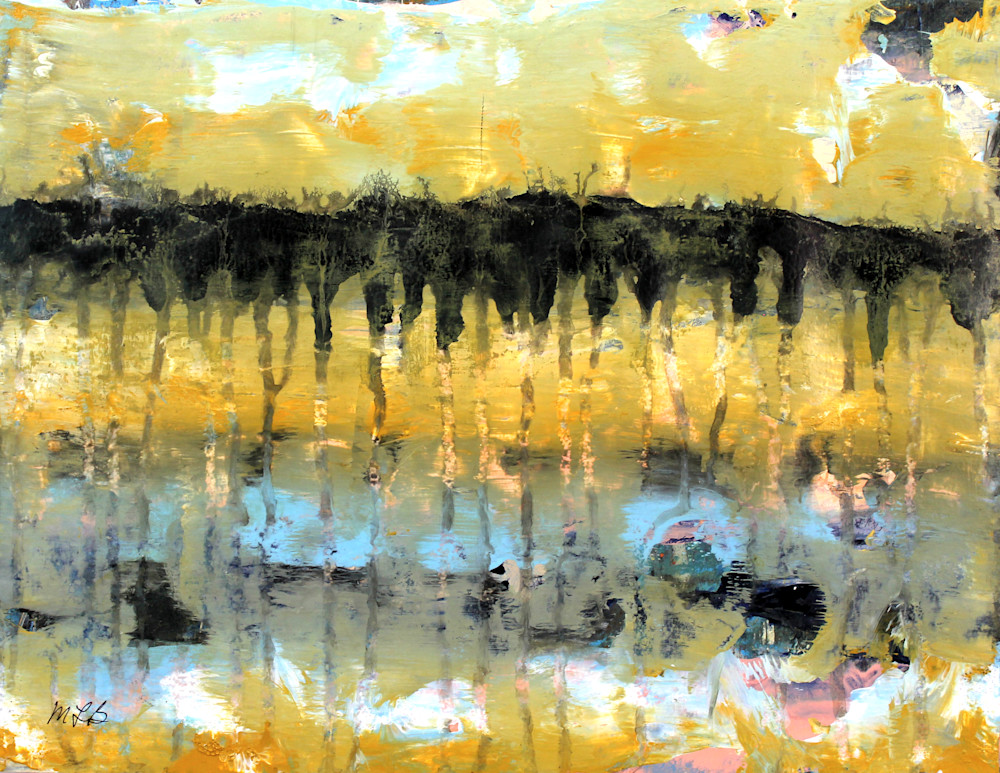 Golden Shadow Print Art | Mary Lea Bradley