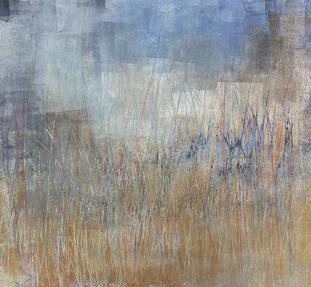 Spying The City Through Tall Grass Art | Abstract Art by Brian Kirchoff