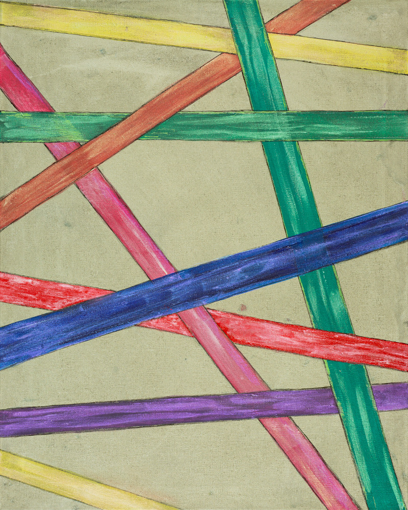 Vertical Ribbons Ii Art | SusanDSharp.com