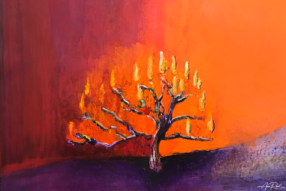 BURNING BUSH 3 - METAL PRINT - ANNE REID ARTIST