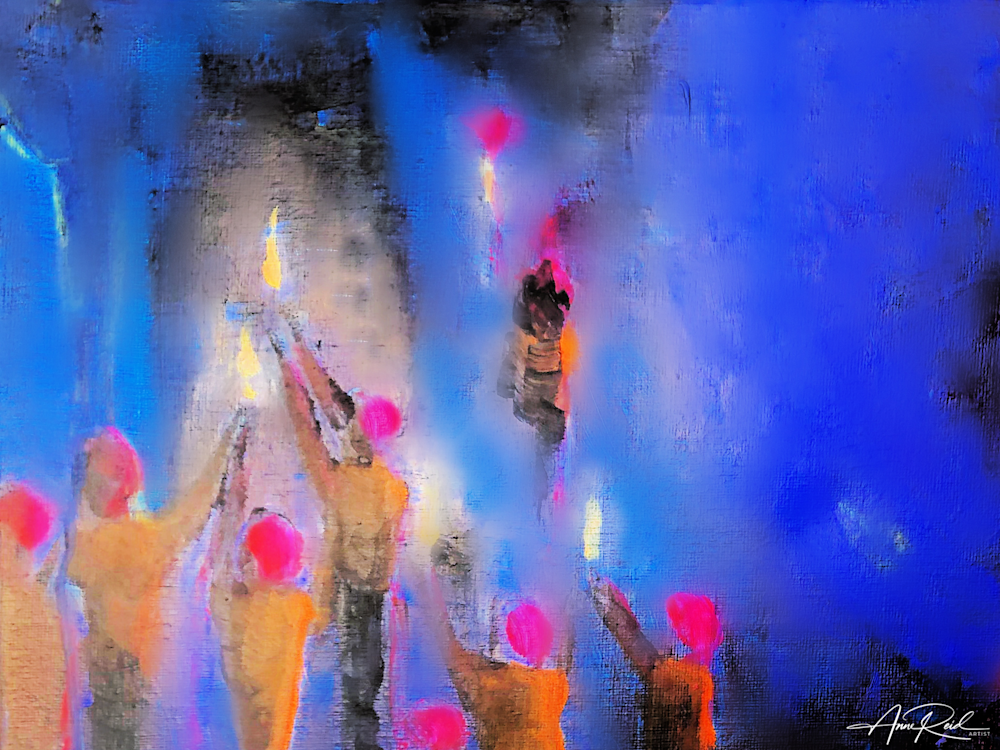 SHINE 5 - METAL PRINT- ANNE REID ARTIST