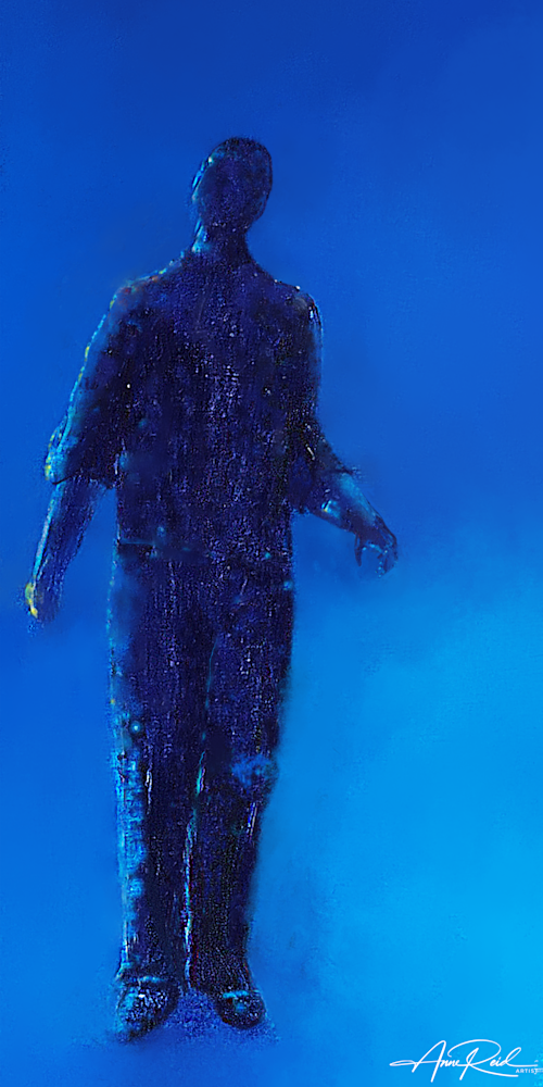 BLUE MAN - METAL PRINT - ANNE REID ARTIST