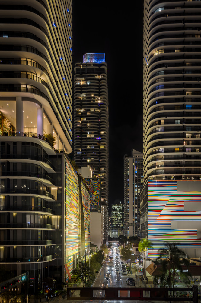 Miami At Night Photography Art | Luminessence Photography