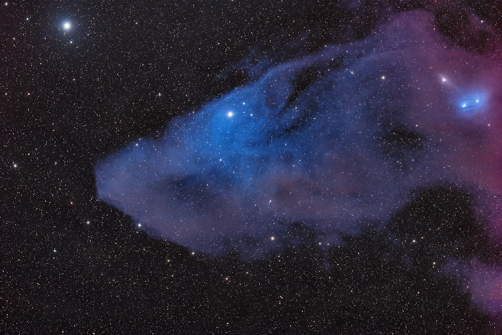 Blue Horse Nebula (Ic4592)   Red Cat Version Photography Art | MaximAstroPhoto