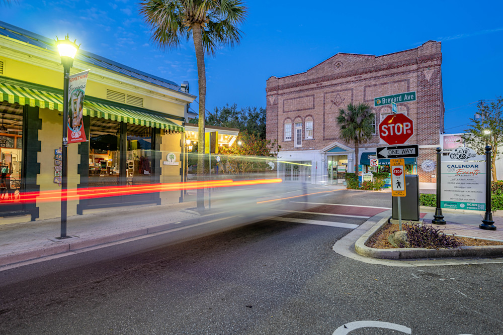 Cocoa Village Main Street 5 10 2024 2071 Photography Art | kramkranphoto